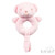 SOFT TOUCH ERT60-W  ECO RECYCLED BEAR RATTLE TOY - PINK
