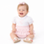 Pastels & Co Girls Pink Lovely Layette Dress & Pant Set - Hannah