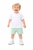 Pastels & Co Boys Mint Beach Hut T-Shirt & Short Set - Bear