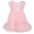 Caramelo Girls Pink Pearl & Flower Party Dress 0321136