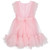 Caramelo Girls Pink Pearl & Flower Party Dress 0321136