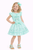 Giorgio Bambini sparkly  Mint Girls Carousel Top & skirt set