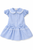 Caramelo Girls Blue Double Bow Dropped Waist Summer School Dress 012116