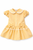 Caramelo Girls Yellow Double Bow Dropped Waist Summer School Dress 012116