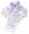 Kinder Diamante Bow Frilly socks - White/Lilac 8554