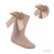 Soft Touch S141-B KNEE LENGTH BOW SOCKS - BEIGE