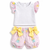 Meia Pata Girls Bubble Shorts & T-Shirt Set - Ice Creams - MP014SS26/MP017SS26