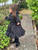 Love & Learn Girls Black Ruffles Jacket