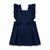 Love & Learn Girls Navy Ruffles Pinafore