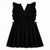 Love & Learn Girls Black Ruffles Pinafore
