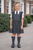 Love & Learn Girls Grey Ruffles Pinafore