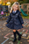 Lelli Kelly Girls Bonnie Navy School Raincoat - LKS003