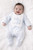 Kinder Boutique Boys Blue Babygrow with Hello World Bib BBKK-05