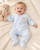 Nursery Time Premature Baby Boys Velour All in One - Baby Boy 0077 Nursery Time