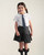 Exclusive Caramelo Girls Grey School Skirt with Bows 345389.