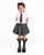 Caramelo Girls Grey Skater School Skirt with shorts 3453118
