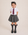 Caramelo Girls Grey Skater School Skirt with shorts 3453118