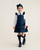 Caramelo Girls Navy School RA-RA Frill Pinafore with Bows 342184.