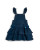 Caramelo Girls Navy School RA-RA Frill Pinafore with Bows 342184.
