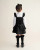 Caramelo Girls Black School RA-RA Frill Pinafore with Bows 342184.