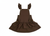 Caramelo Girls Brown School RA-RA Frill Pinafore with Bows 342184