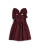 EXCLUSIVE Caramelo Girls Maroon School Frill Pinafore with Bows 342142.