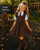 EXCLUSIVE Caramelo Girls Brown School Frill Pinafore with Bows 342142.
