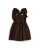 EXCLUSIVE Caramelo Girls Brown School Frill Pinafore with Bows 342142.