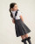 EXCLUSIVE Caramelo Girls Grey School Pleated Pinafore with Bow 342188.
