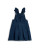 EXCLUSIVE Caramelo Girls Navy School Pleated Pinafore with Bow 342188.