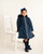 Caramelo Girls Navy School Twill Coat 342396