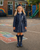Caramelo Girls Glitter Navy Rain Mack 342397