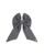 Caramelo Girls Grey School Hair Clip Bow 349793.