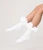 Caramelo White Ruffle ribbon Ankle socks 049.