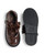 Caramelo Girls Brown Patent School Shoes with Satin Bow 377101.