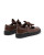Caramelo Girls Brown Patent School Shoes with Satin Bow 377101.