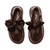 Adee Girls Chocolate Brown Bow Shoe - Lyra (W266103)