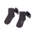 Adee Girls Grey Ankle Sock With Bow - Cara (W266902)
