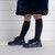 Adee Girls Navy Long Padded Jacket With Fur Trim - Rhea (W266202)
