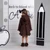 Adee Girls Chocolate Brown School Raincoat - Nova (W266203)