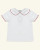 Caramelo Girls White Jersey School T-Shirt with Red Trim 0110120
