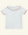 Caramelo Girls White Jersey School T-Shirt with Red Trim 0110120