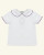 Caramelo Girls White Jersey School T-Shirt with Purple Trim 0110120