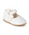MELIA 'BIANCA' RIBBONSLOT BOW PATENT SHOW WITH LARGE BOW - WHITE