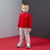 Mitch & Son Boys Red Long Sleeved Polo - Timmy (MS26519)