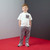 Mitch & Son Boys White Short Sleeve Nylon Pocket Tee - Tony (MS26515)