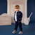 Mitch & Son Boys Navy Twill Bomber Jacket - Santiago (MS26404)