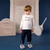Mitch & Son Boys White Long Sleeve T-Shirt - Sutton (MS26412)
