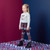 ADEE Girls CRISSY Chevron print peplum legging set W263521