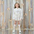 ADEE BRIE Cream Bow print skirt set W262513